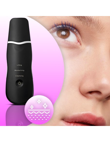 RETOO U017 Ultrasonic Skin Scrubber 28 kHz, Cordless, black