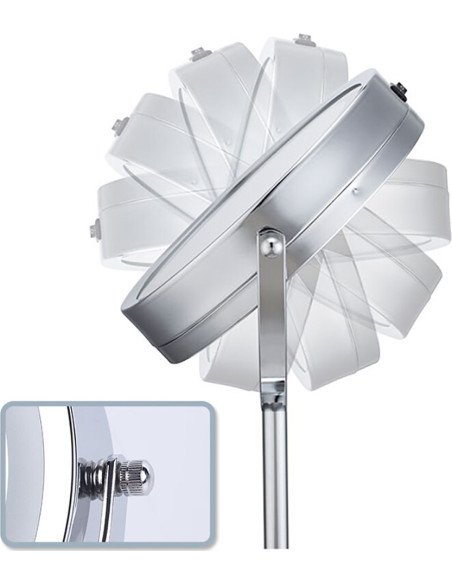 LED kosmetinis veidrodis RETOO U056 1x/3x, 15 cm, 17 LED