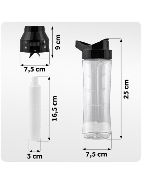 Berdsen BD-755 blender bottle 600 ml black - photo 3