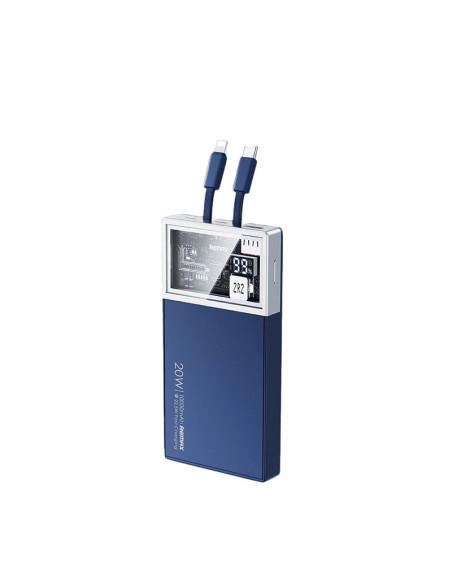 REMAX-Fly-Series-PD20W-QC22.5W -Cabled-Fast-Charging-Power-Bank-10000mAh-RPP-507-BLUE