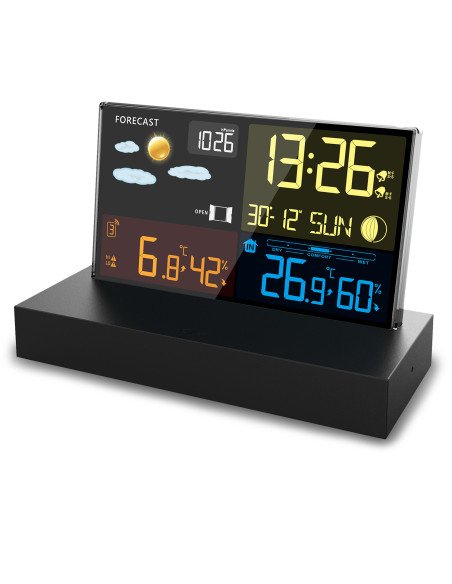 Meteorologinė stotelė Berdsen BD-912 juoda - nuotrauka 2