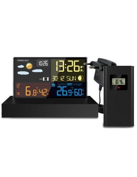 Meteorologinė stotelė Berdsen BD-912 juoda - nuotrauka 3
