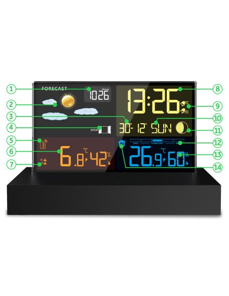 Berdsen BD-912 weather station black - photo 8