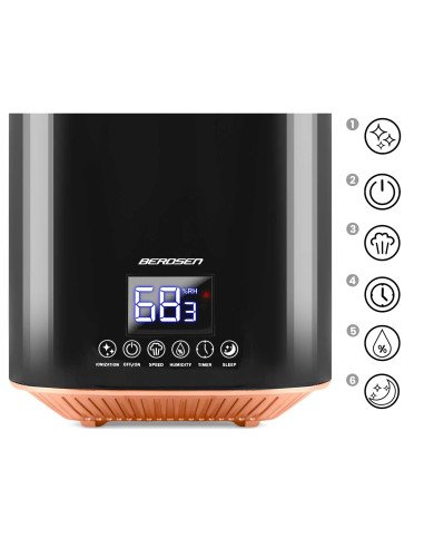 Oro drėkintuvas Berdsen BD-502 juodas - nuotrauka 10
