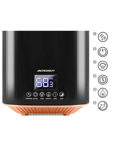Oro drėkintuvas Berdsen BD-502 juodas - nuotrauka 10