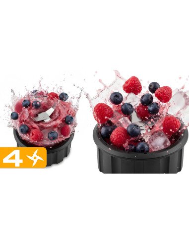 Berdsen BD-751 blender 800 W glass black - photo 10