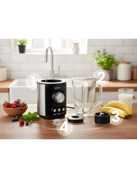 Berdsen BD-751 blender 800 W glass black - photo 12