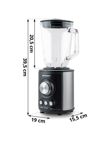 Blenderis Berdsen BD-751 800 W stiklinis juodas - nuotrauka 15