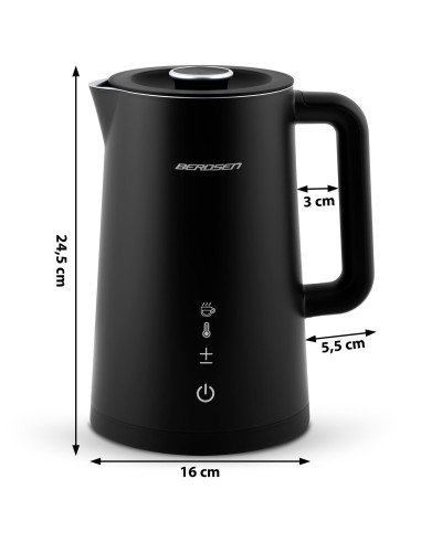 Elektrinis virdulys Berdsen BD-709 1,7 l juodas - nuotrauka 5