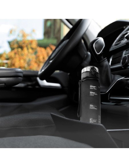 4FIZJO Sports Water Bottle 650 ml Black - Tritan, BPA Free