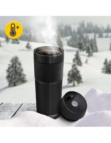4FIZJO Mountain Goat TRAVEL Thermal Mug 450 ml - Hot up to 12 h