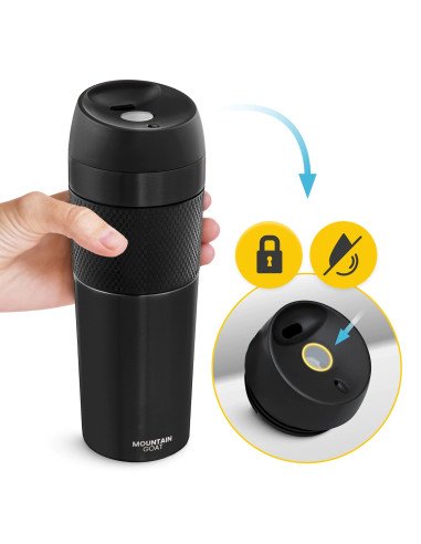 4FIZJO Mountain Goat TRAVEL Thermal Mug 450 ml - Hot up to 12 h