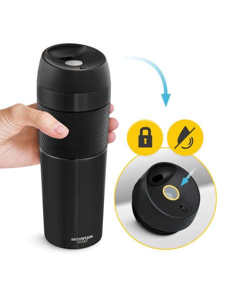4FIZJO Mountain Goat TRAVEL Thermal Mug 450 ml - Hot up to 12 h