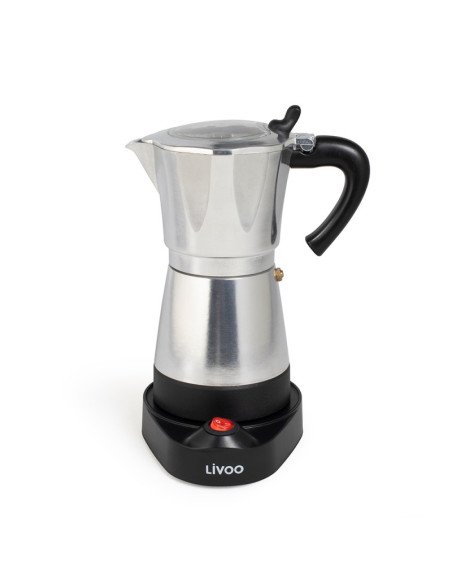 Livoo DOD117A Electric Moka Coffee Maker 480W 300 ml Silver
