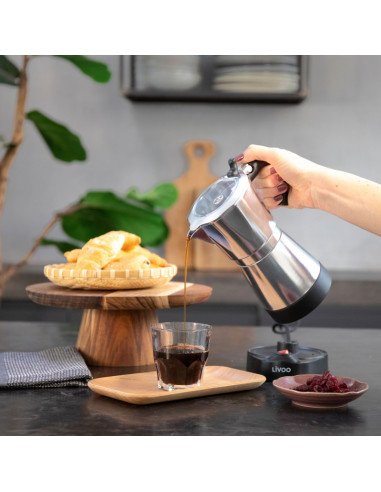 Elektrinis moka kavinukas Livoo DOD117A 480W 300 ml sidabrinis