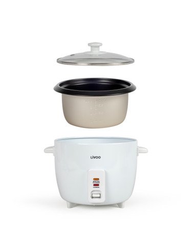 Livoo DOC111 Rice Cooker 500W 1.5 L Keep Warm White