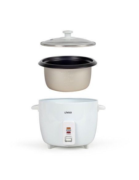 Livoo DOC111 Rice Cooker 500W 1.5 L Keep Warm White