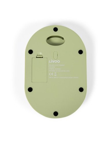Livoo DOM493M Digital Kitchen Scale 5 kg 1 g Backlit LCD Matcha