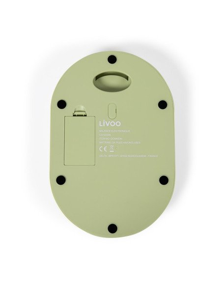 Livoo DOM493M Digital Kitchen Scale 5 kg 1 g Backlit LCD Matcha