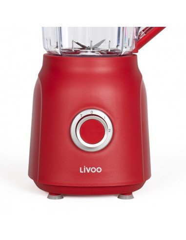 Livoo DOP242R Blender 1.5 L 500 W 2 Speeds Turbo Red