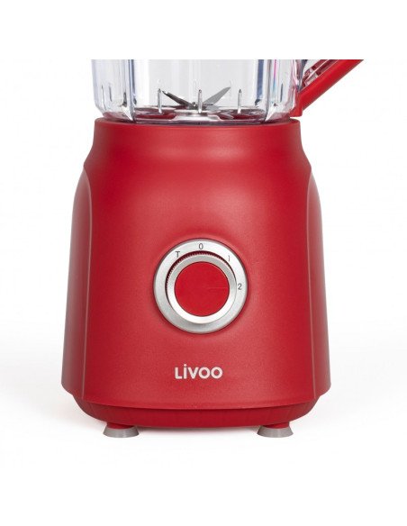 Blenderis Livoo DOP242R 1,5 l 500 W su turbo funkcija, raudonas