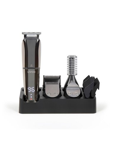 Livoo DOS196 Hair Clipper and Trimmer Set 6 Heads IPX6 Black