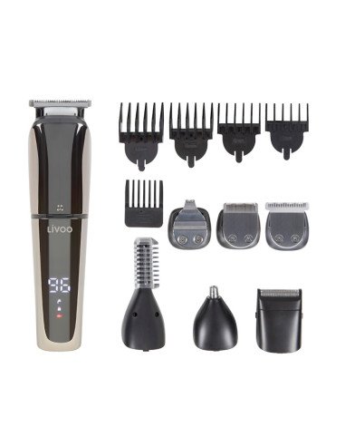 Livoo DOS196 Hair Clipper and Trimmer Set 6 Heads IPX6 Black