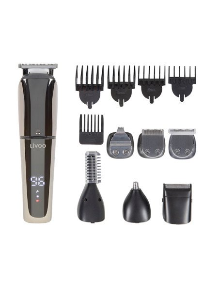 Livoo DOS196 Hair Clipper and Trimmer Set 6 Heads IPX6 Black