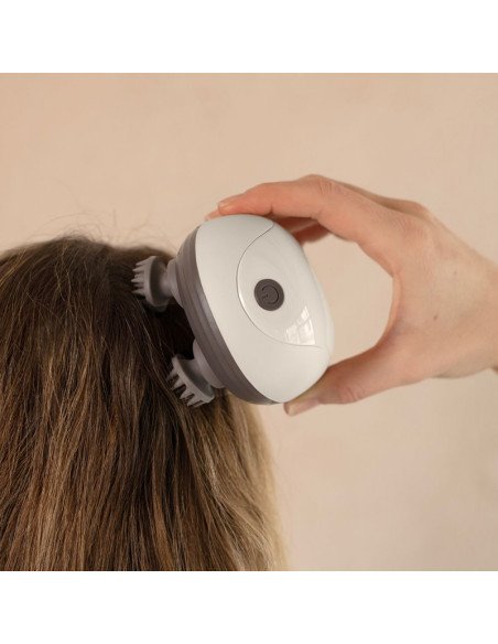 Livoo DOS202 Head and Scalp Massager 4 Heads 3 Modes IPX4 Beige