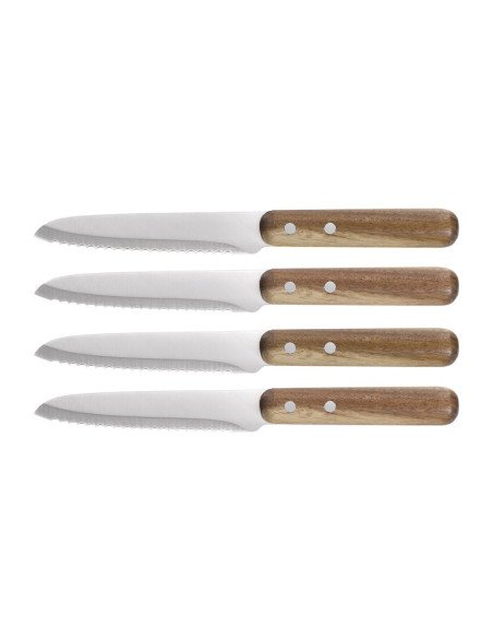 Kepsnių peilių rinkinys Livoo MEC140, 4 vnt., 12,7 cm, akacija