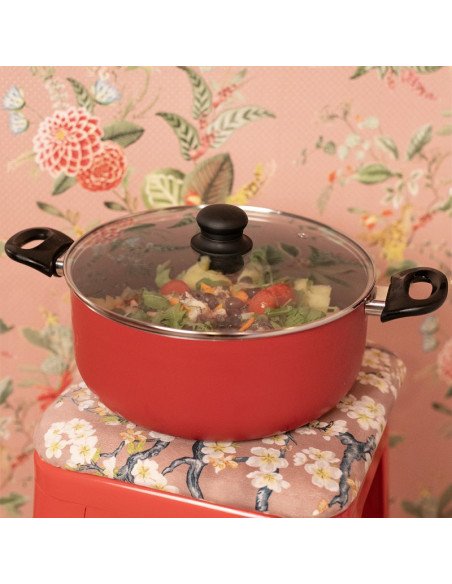 Livoo MEP151R Premier Chef Casserole 28 cm Non-Stick Red