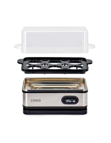 Livoo DOC290 Egg Boiler 400W 6 Eggs Stainless Steel Grey