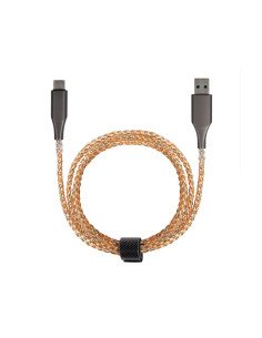 USB Type-C kabelis Livoo TEA298 RGB 15 W 1 m juodas