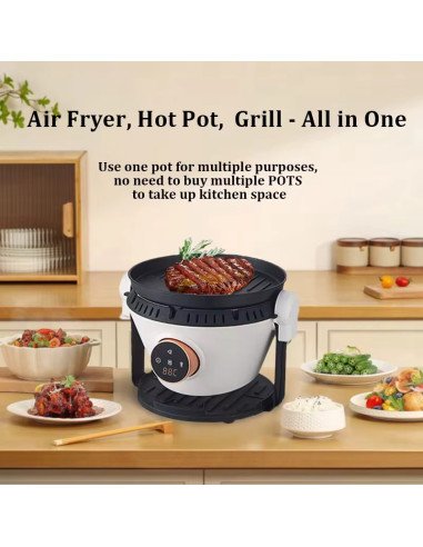 FIT2 AF-3L01 Visible Air Fryer and Grill 4 L