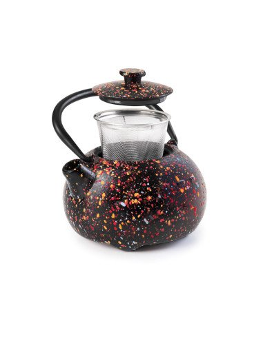 Ketinis arbatinukas IBILI Graffiti 0,35 l, juodas – 2
