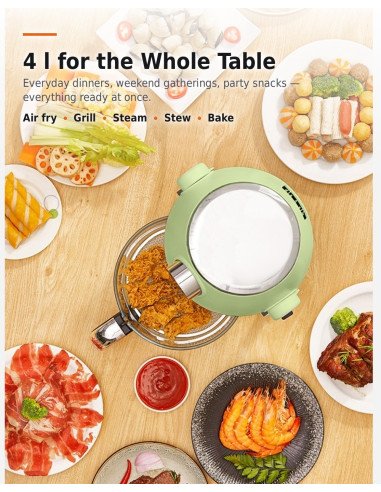 FIT2 AF-3L01 Visible Air Fryer and Grill 4 L