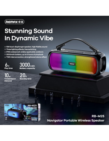 REMAX Navigator nešiojamas muzikos grotuvas RB-M25