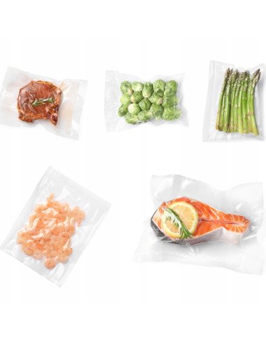 Rifliuoti vakuumavimo maišeliai 20 × 25 cm, 50 vnt.