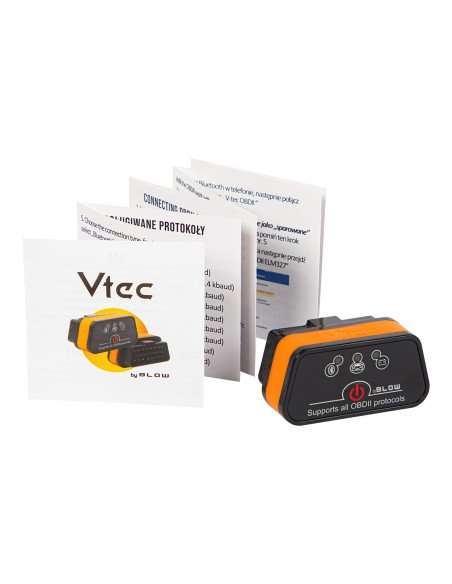 Automobilio diagnostikos adapteris OBD2 Vtec iTRON BLOW, Bluetooth 4.0