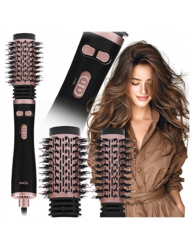 EMAVO Flexistyler rotating hot air brush 1200 W with ionisation, 2 bru