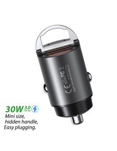 REMAX Fast Car Charger Mini 30W USB + USB-C RCC110