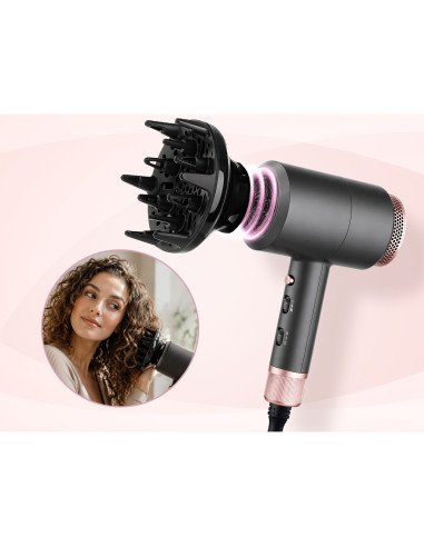 Plaukų džiovintuvas EMAVO HairBliss 1800 W, su jonizacija, difuzorius