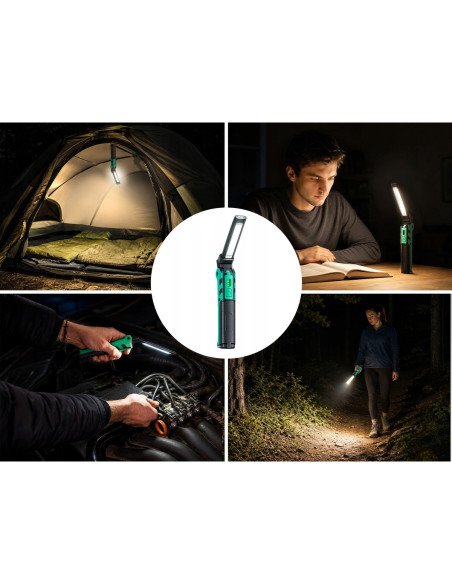 EMAVO EV-Z01 rechargeable work light, LED and COB, 400 lm, magnet and