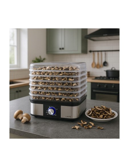 Grybų, vaisių ir daržovių džiovyklė LAFE NutriDry 250 W, 5 padėklai