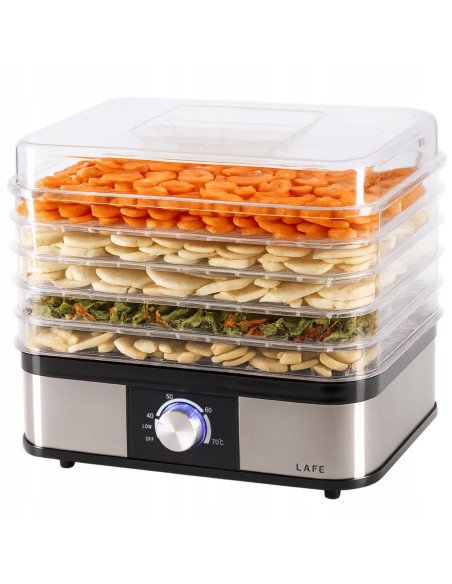 Grybų, vaisių ir daržovių džiovyklė LAFE NutriDry 250 W, 5 padėklai