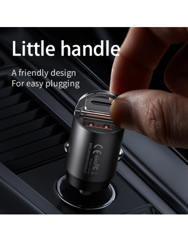 REMAX Fast Car Charger Mini 30W USB + USB-C RCC110 — view 9