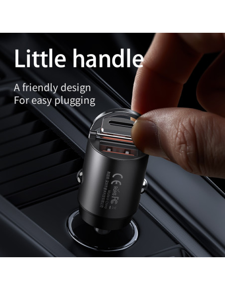 REMAX RCC110 30W Fast Car Charger USB + Type C