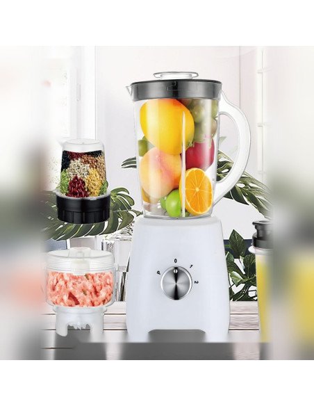 4-in-1 Multifunction Blender 1500 W, 1.6 L Jug, Chopper, Grinder and T