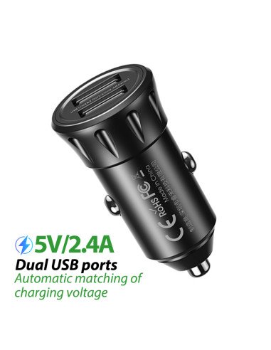 REMAX Car Charger 2.4A 2×USB RCC236 — view 2