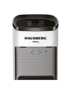 Hausberg HB-8219AB Digital Fireplace Heater with Fan 2000 W, White 2